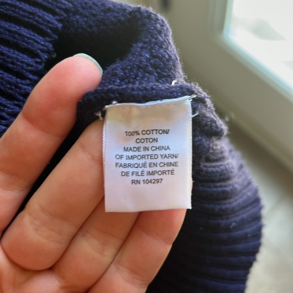 Milly Navy Crochet Tank Size Medium - Picture 5 of 9